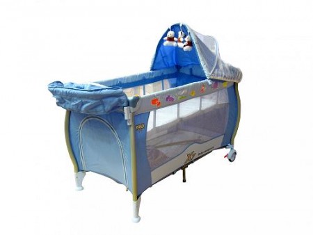 Luxusná cestovná postieľka Eurobaby X7 - BLUE