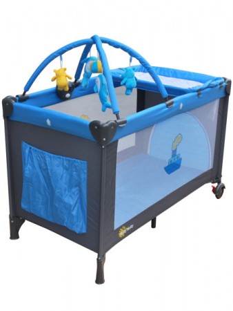 Cestovná postieľka Milly Mally Happy Luxe - BLUE